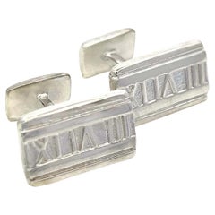 Boutons de manchette Atlas de Tiffany & Co en argent sterling 9.43 grammes