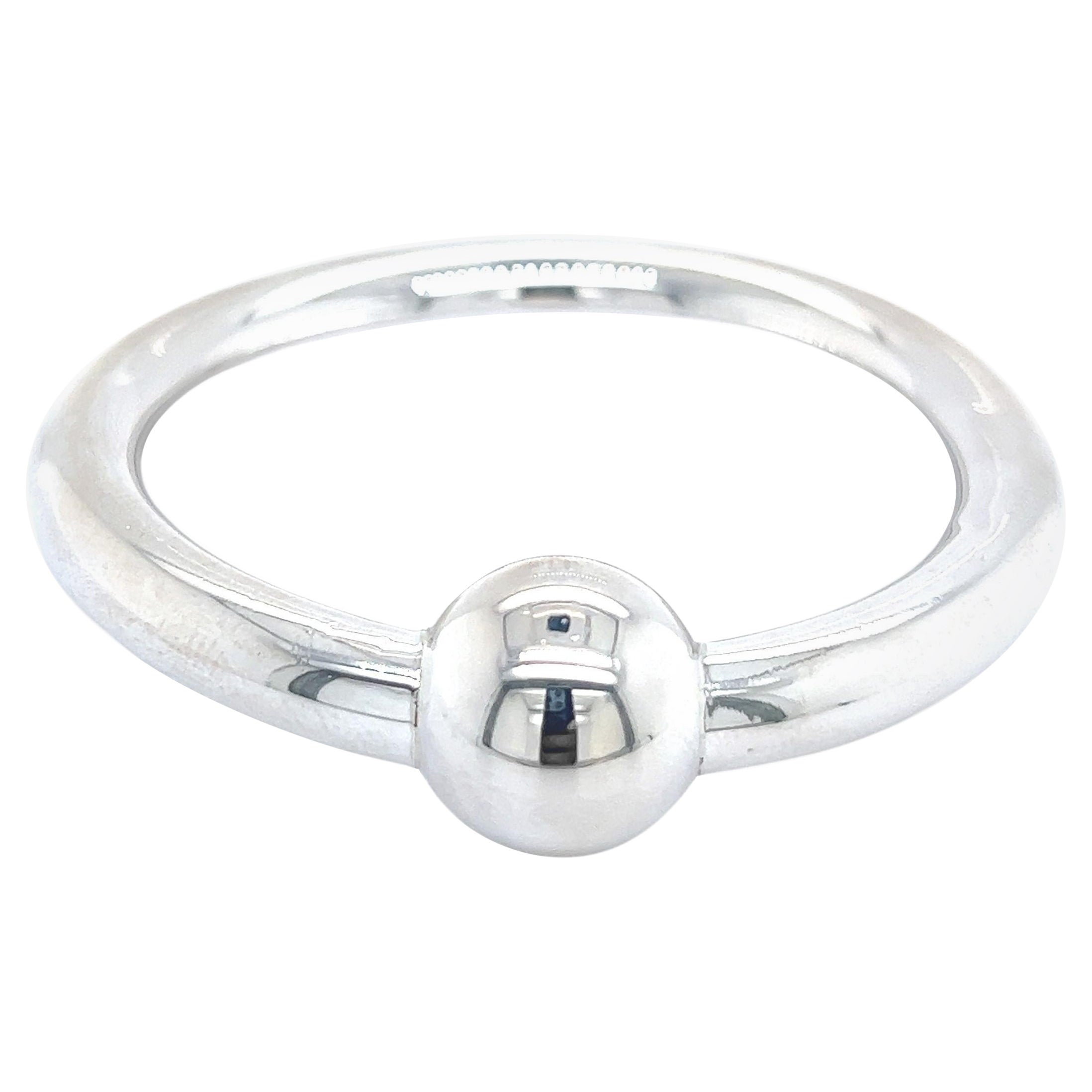 Nachlass Babyrattle von Tiffany & Co., 2" Breites Silber
