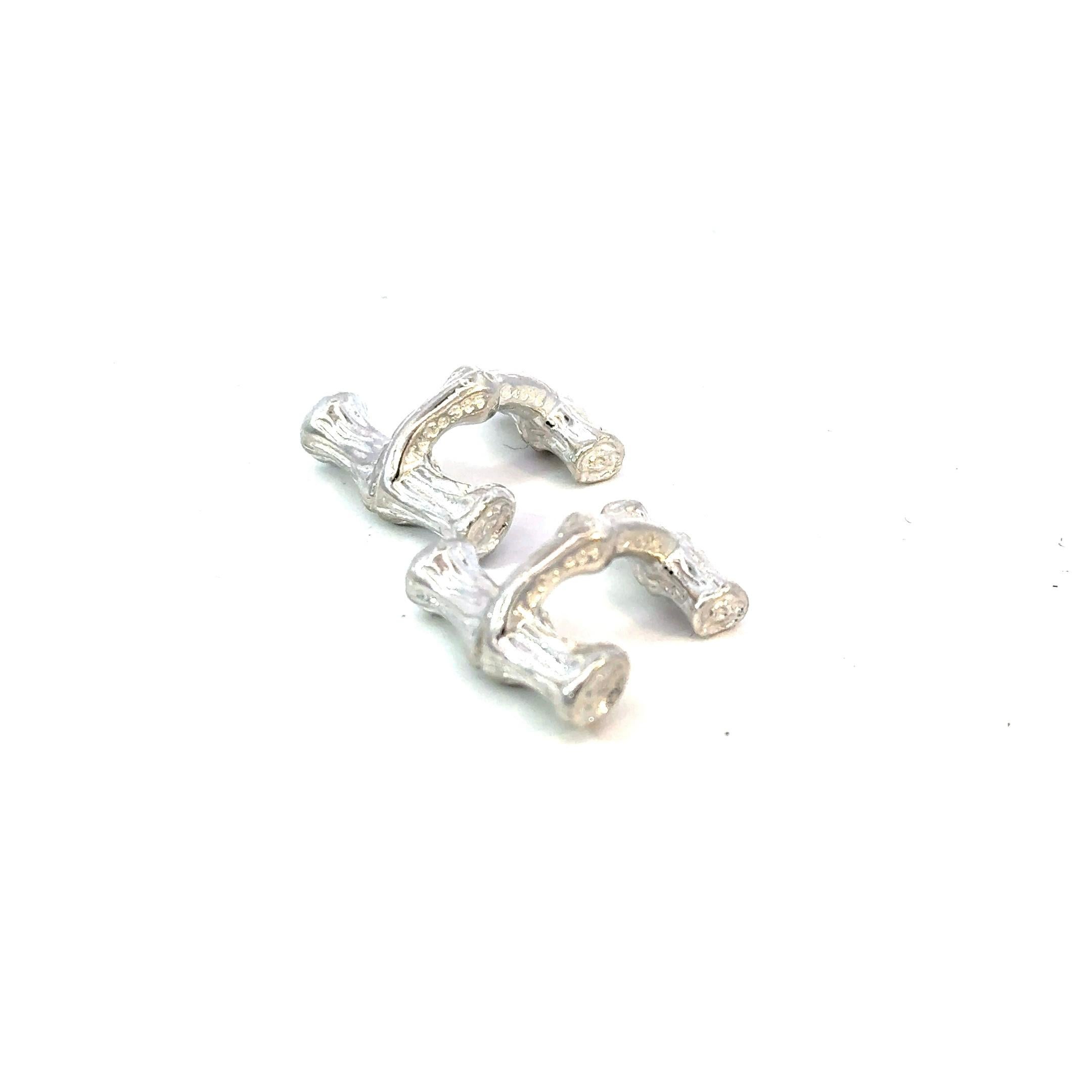 Gemelli Tiffany & Co. Estate Bamboo - Argento Sterling 10 Grammi in vendita 2