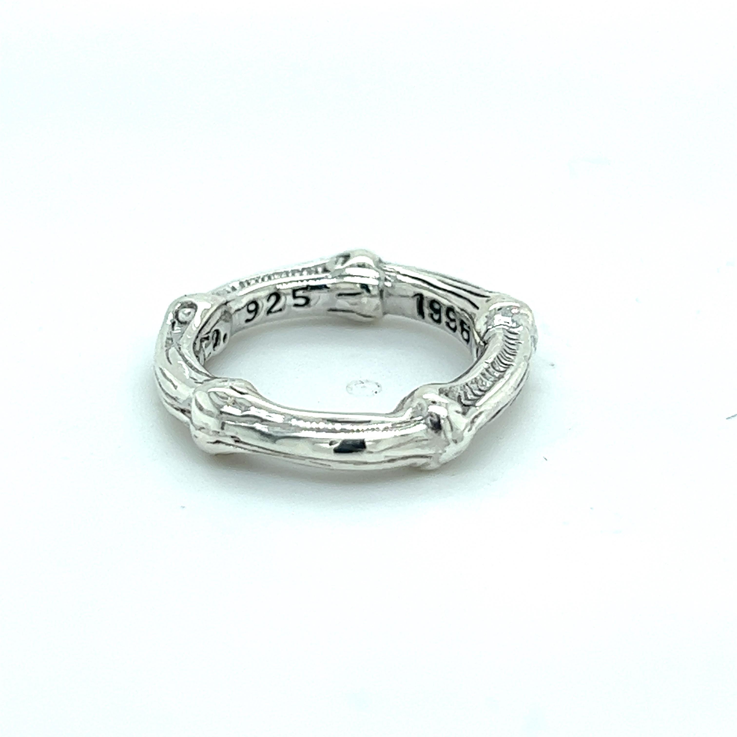 Authentic Tiffany & Co Estate Bamboo Ring Size 4 Sterling Silver 4.5 mm TIF452

TRUSTED SELLER SINCE 2002

PLEASE SEE OUR HUNDREDS OF POSITIVE FEEDBACKS FROM OUR CLIENTS!!

FREE SHIPPING

DETAILS
Style: Bamboo
Ring Size: 4
Size: 4.5 mm
Metal: