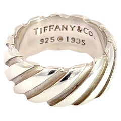 Tiffany & Co Estate Band Ring 6 Sterling Silver 8.5 mm 