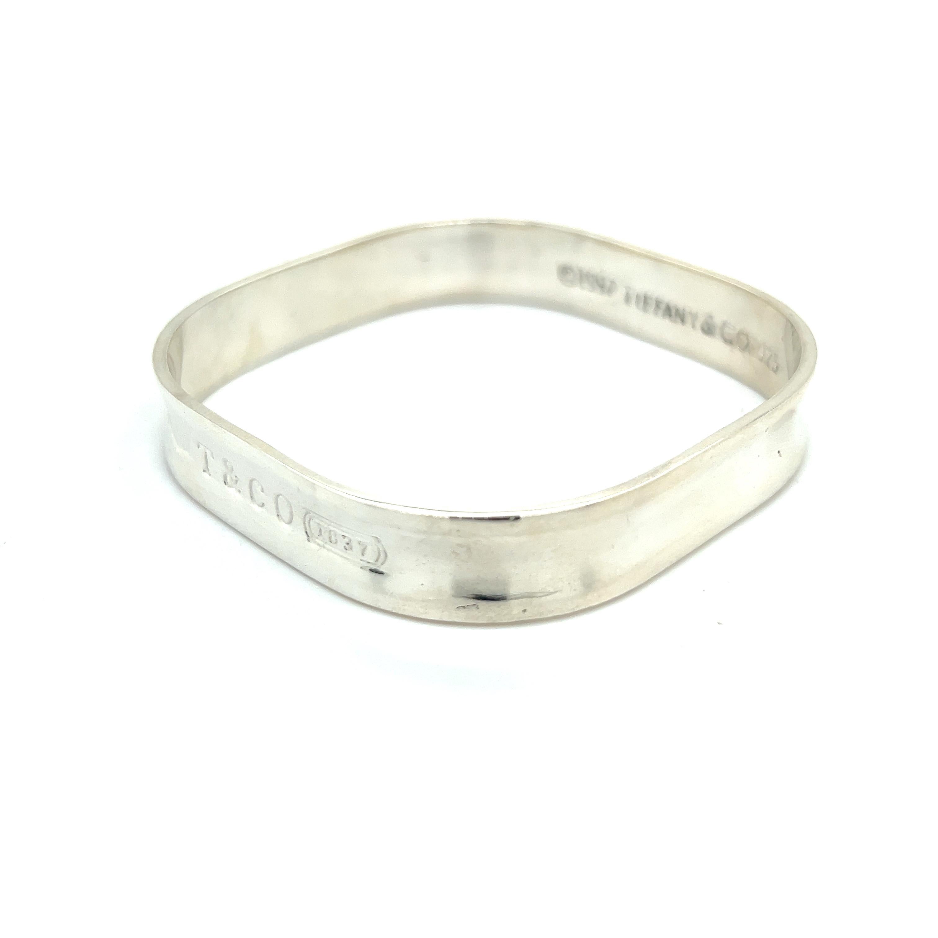 Tiffany & Co Estate Bangle Cuff Bracelet 7.5