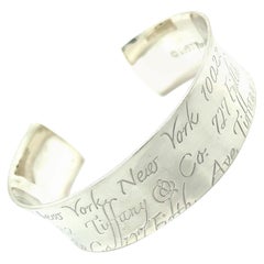 Tiffany 
Co Estate Bangle Cuff Bracelet Sterling Silver