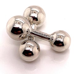 Tiffany & Co. Estate Barbell Cufflinks Sterling Silver