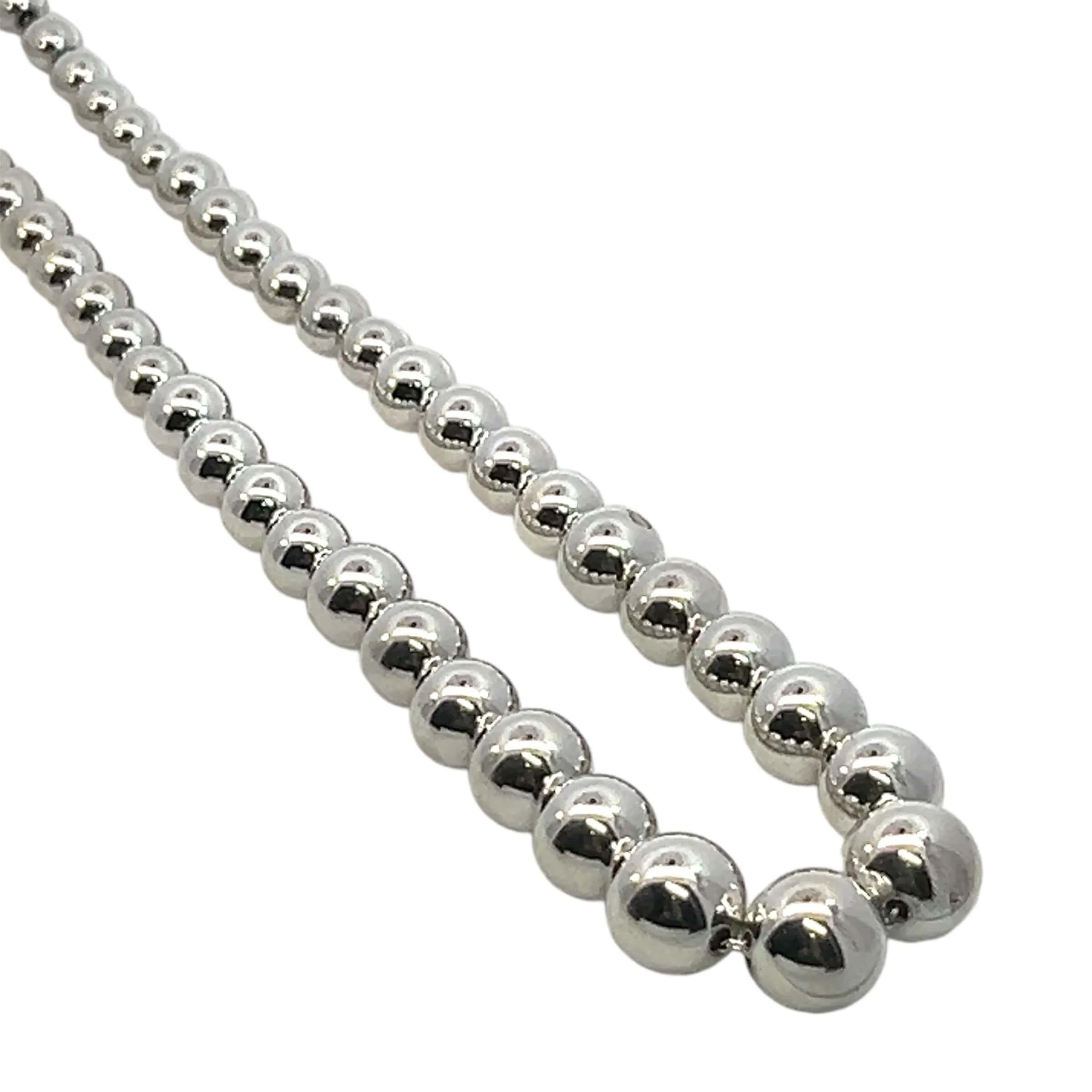 Tiffany & Co Estate Beaded Necklace 17