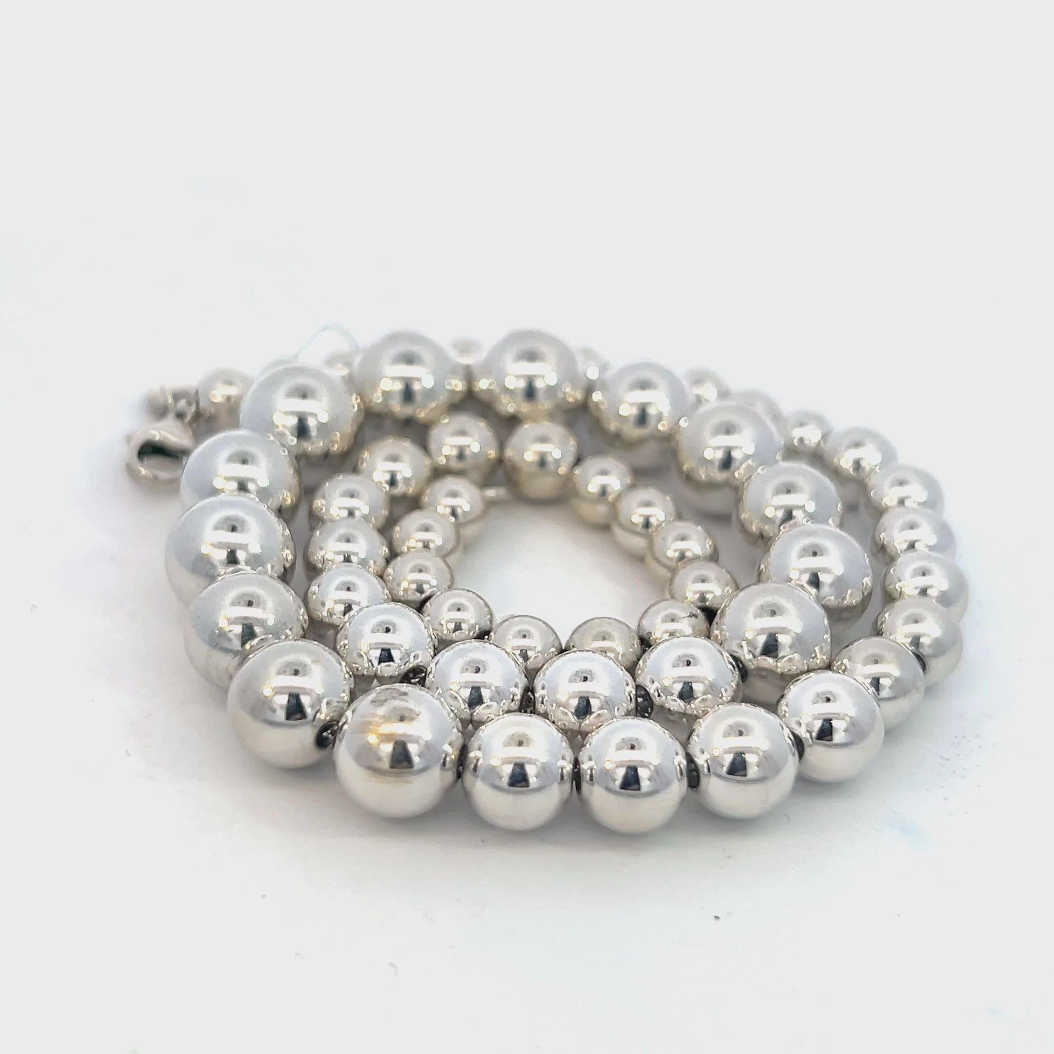 Tiffany & Co Estate Beaded Necklace 17
