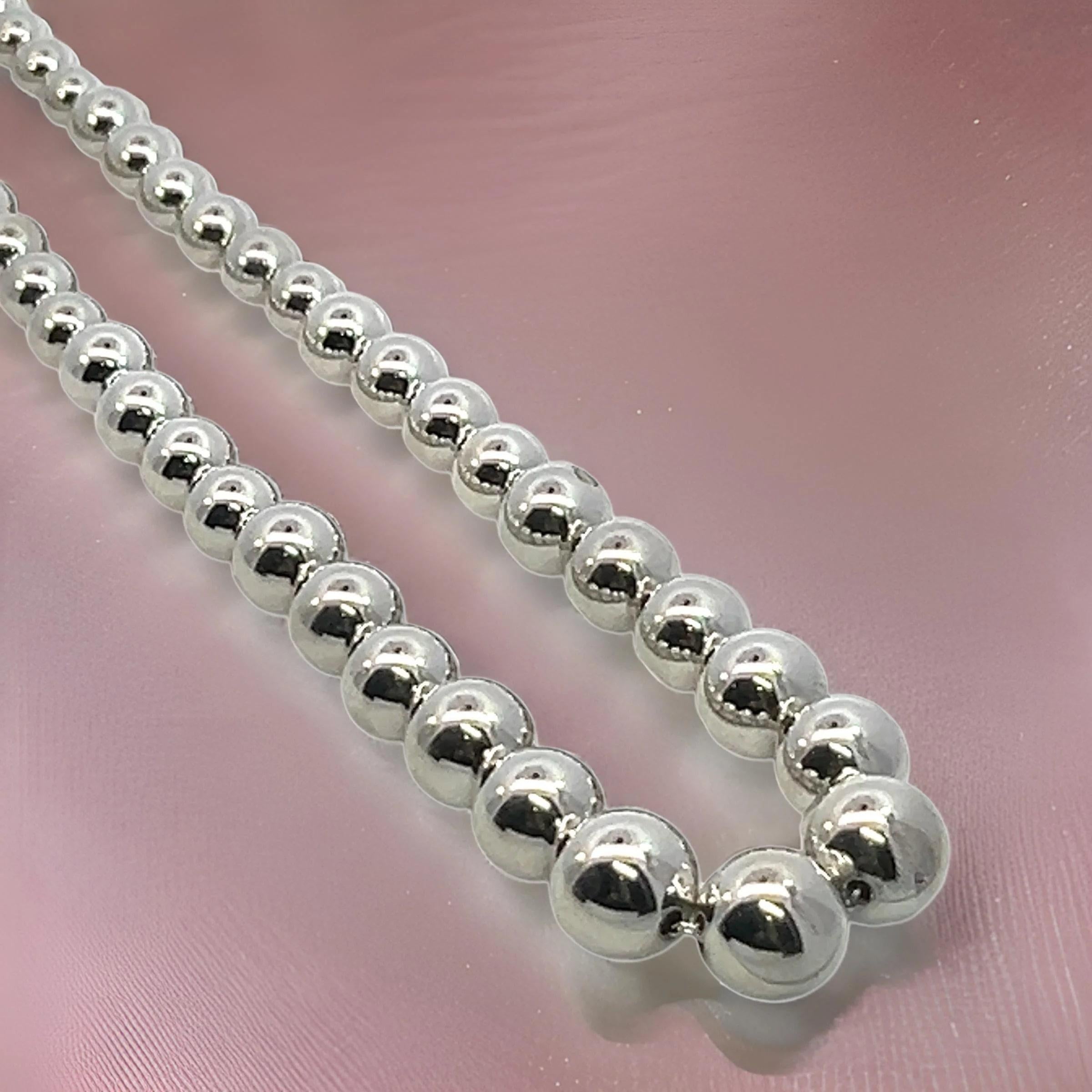 Tiffany & Co Estate Beaded Necklace 17