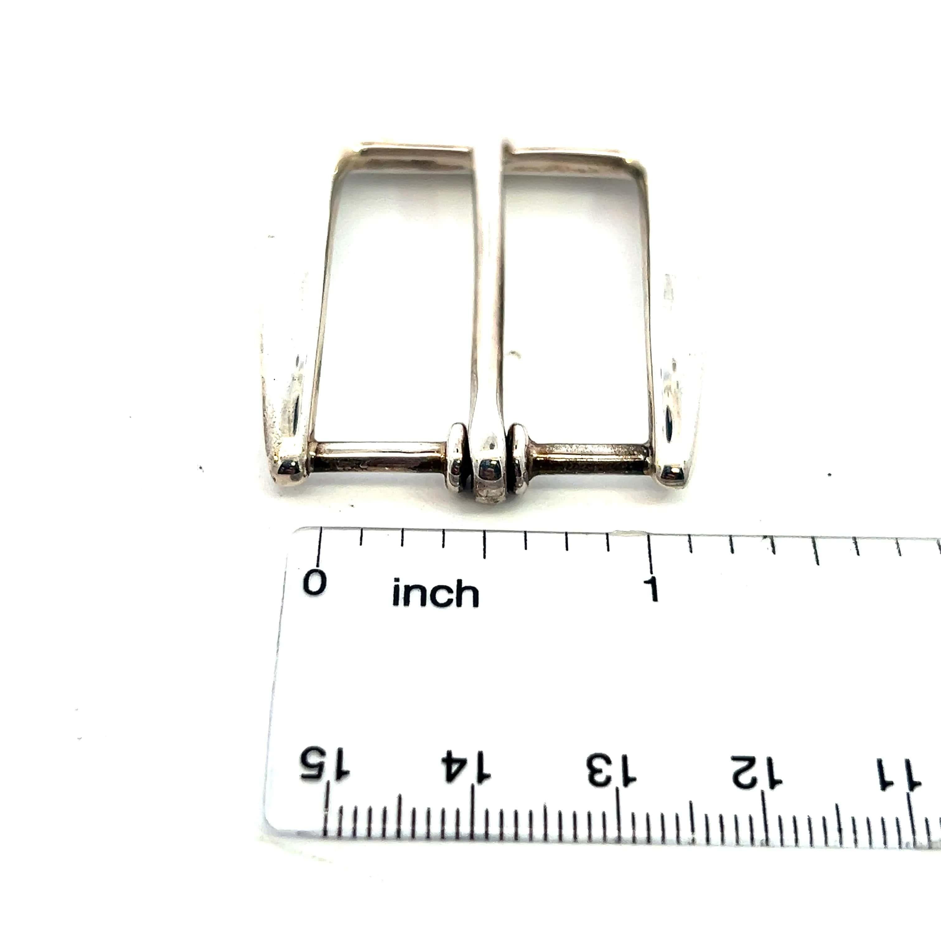 Hebilla de cinturón de plata de ley para hombre Tiffany & Co Estate Plata de ley 6