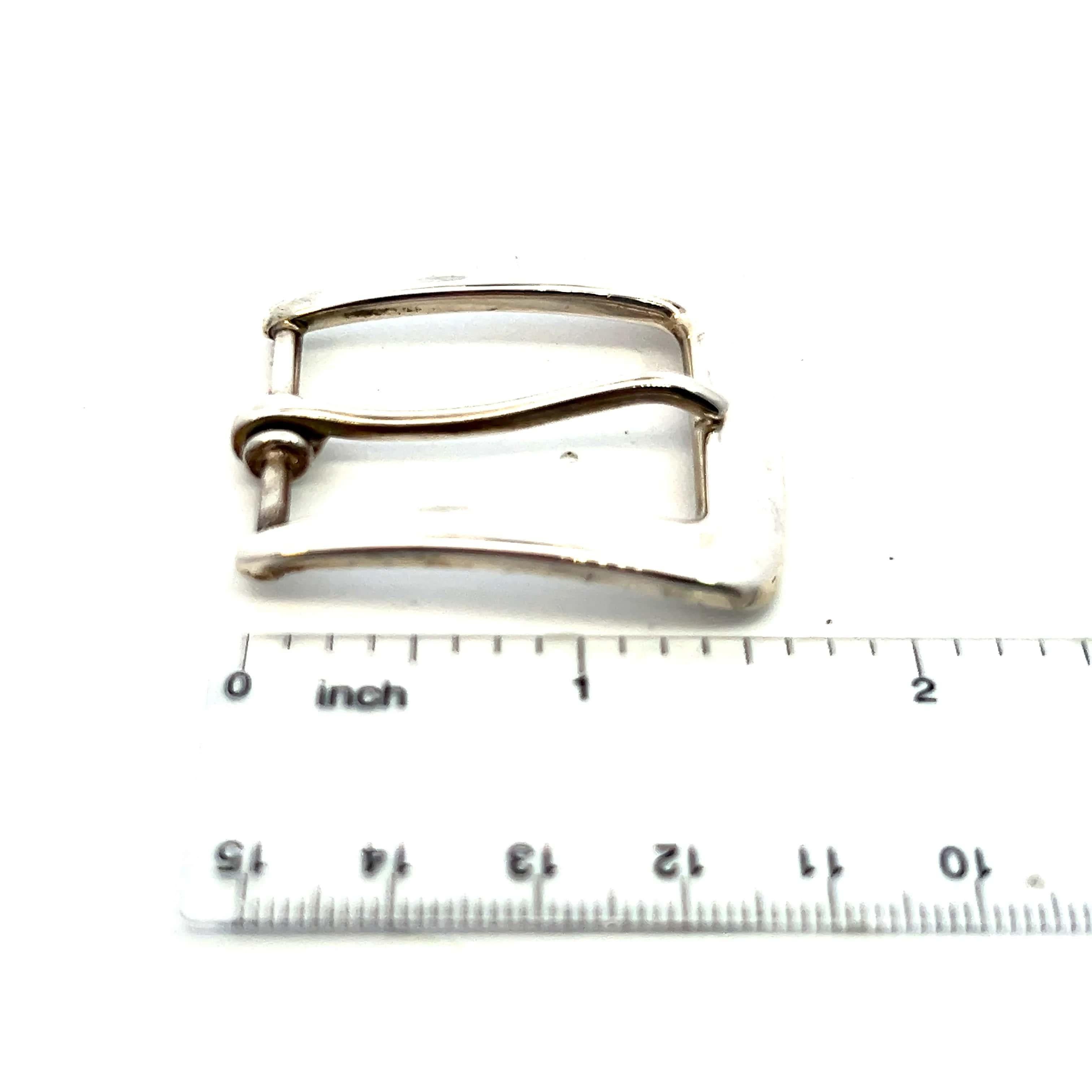 Hebilla de cinturón de plata de ley para hombre Tiffany & Co Estate Plata de ley 7