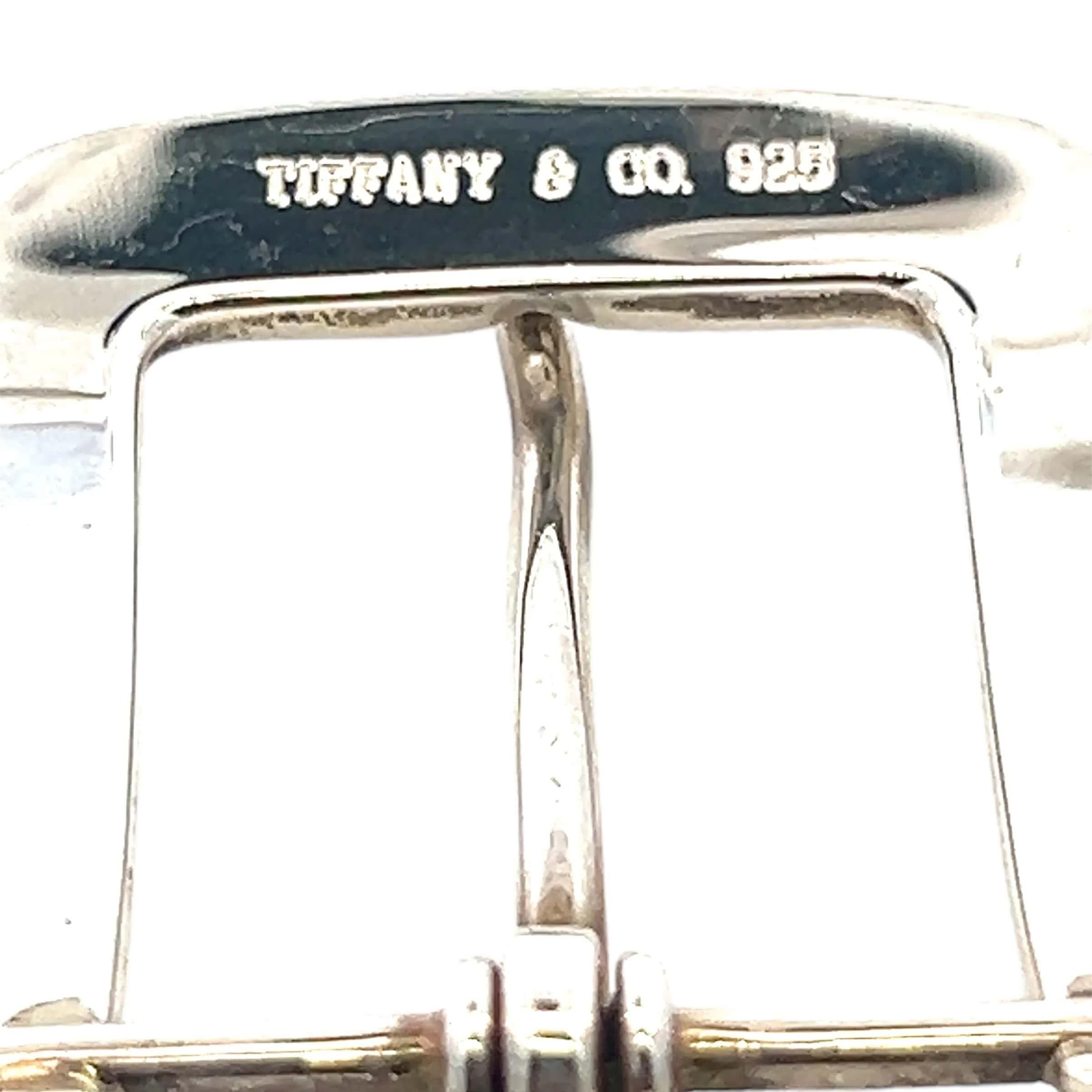 Hebilla de cinturón de plata de ley para hombre Tiffany & Co Estate Plata de ley 1