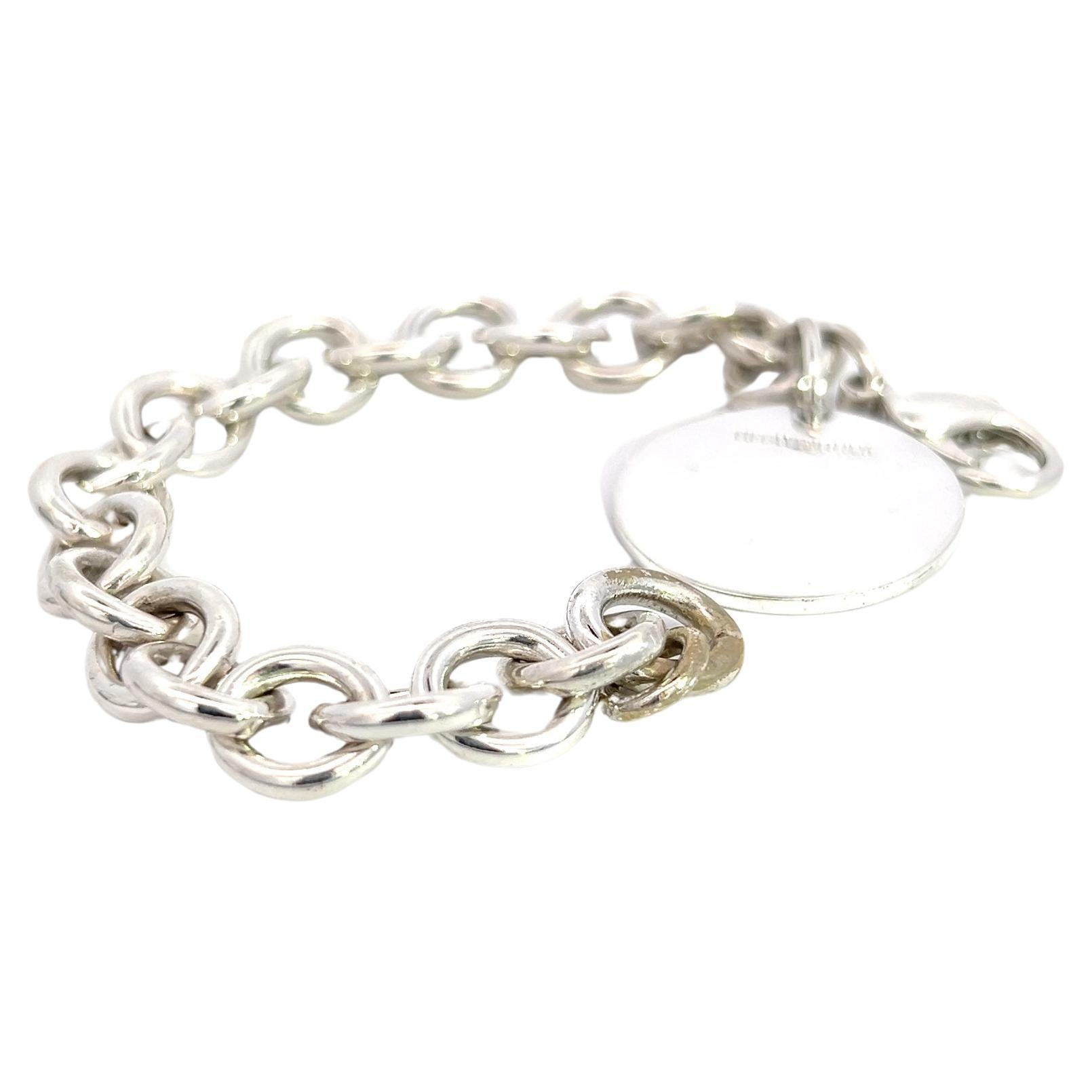 Tiffany & Co Estate Bracelet 6.75" Sterling Silver  For Sale