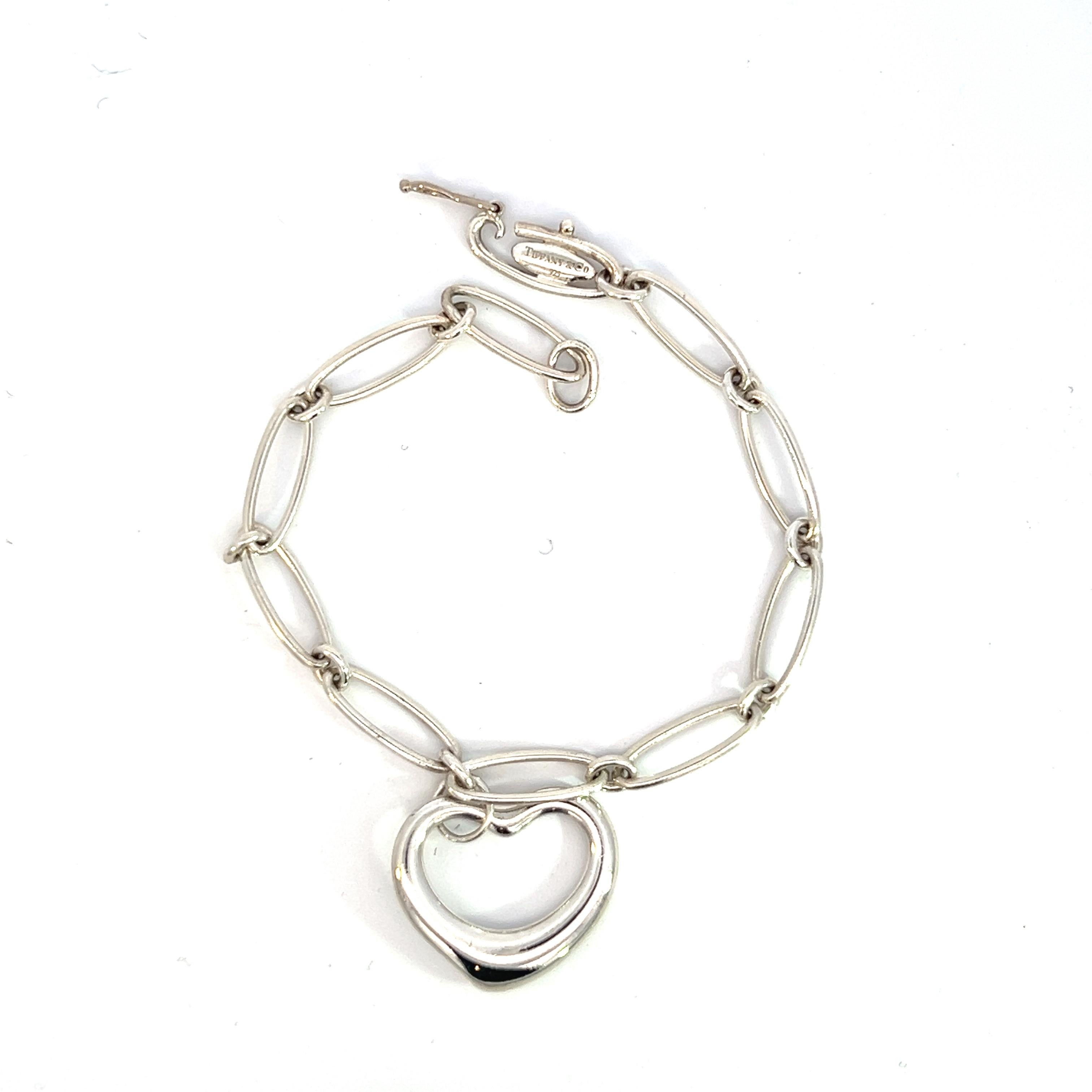Women's Tiffany & Co Estate Bracelet with Heart 7