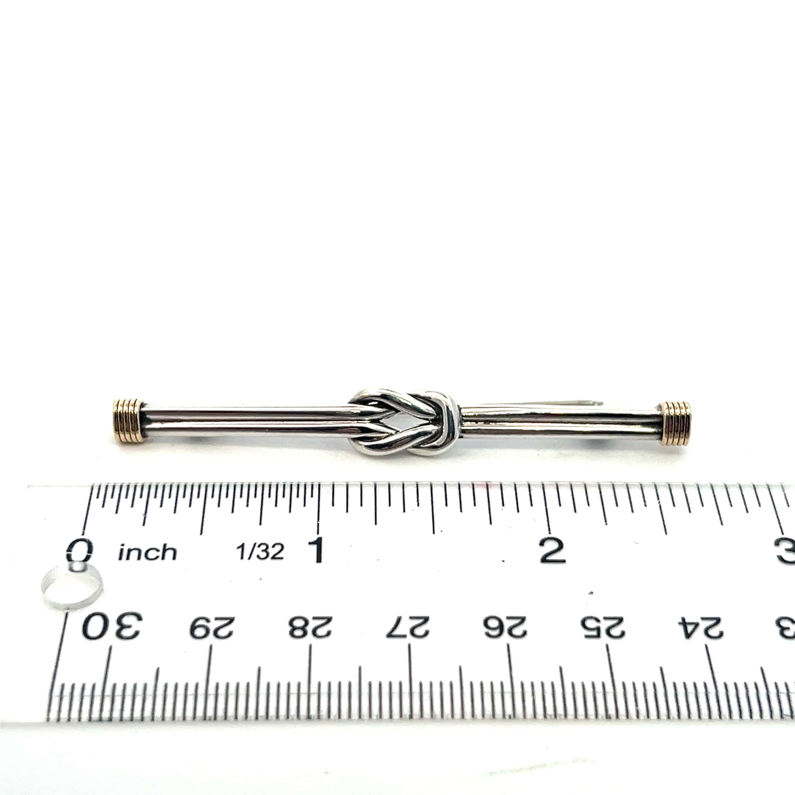 Tiffany & Co Estate Brooch Pin 14k G + Silver 9