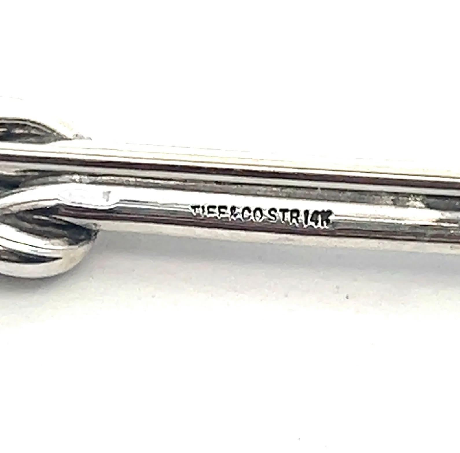Tiffany & Co Estate Brooch Pin 14k G + Silver 1