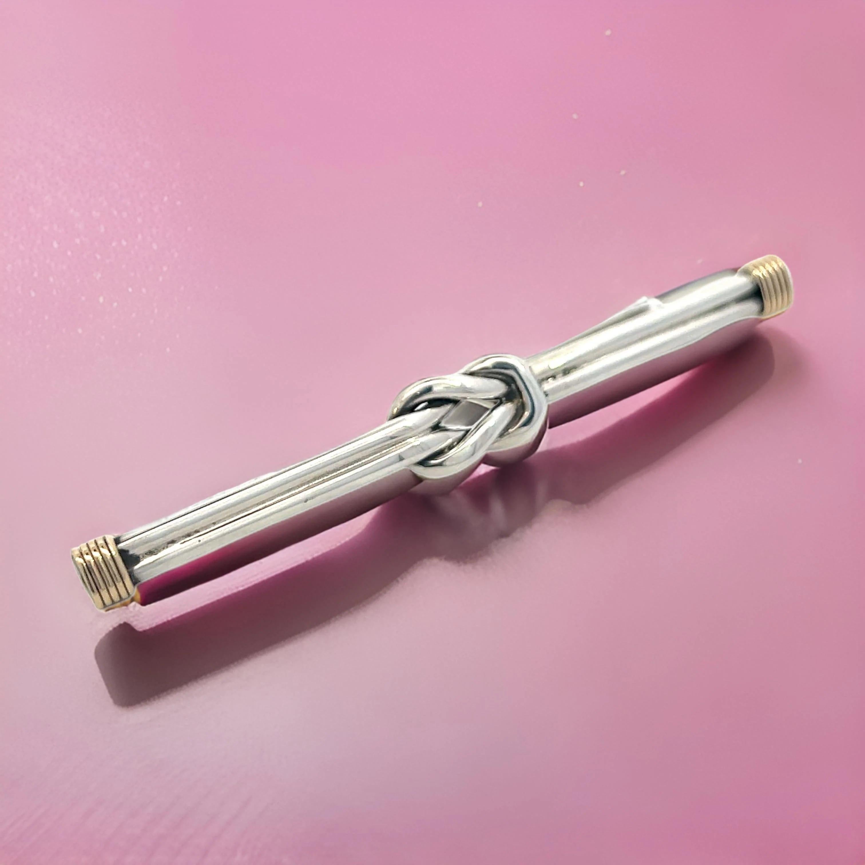 Tiffany & Co Estate Brooch Pin 14k G + Silver 4
