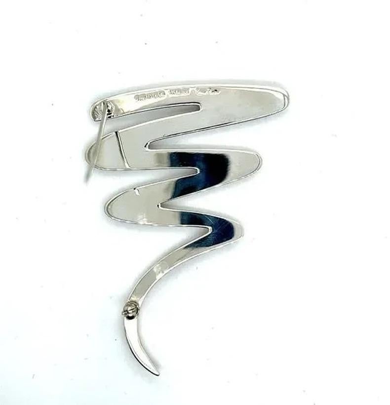 Women's Tiffany & Co Estate Brooch Pin Sterling Silver By Paloma Picasso For Sale