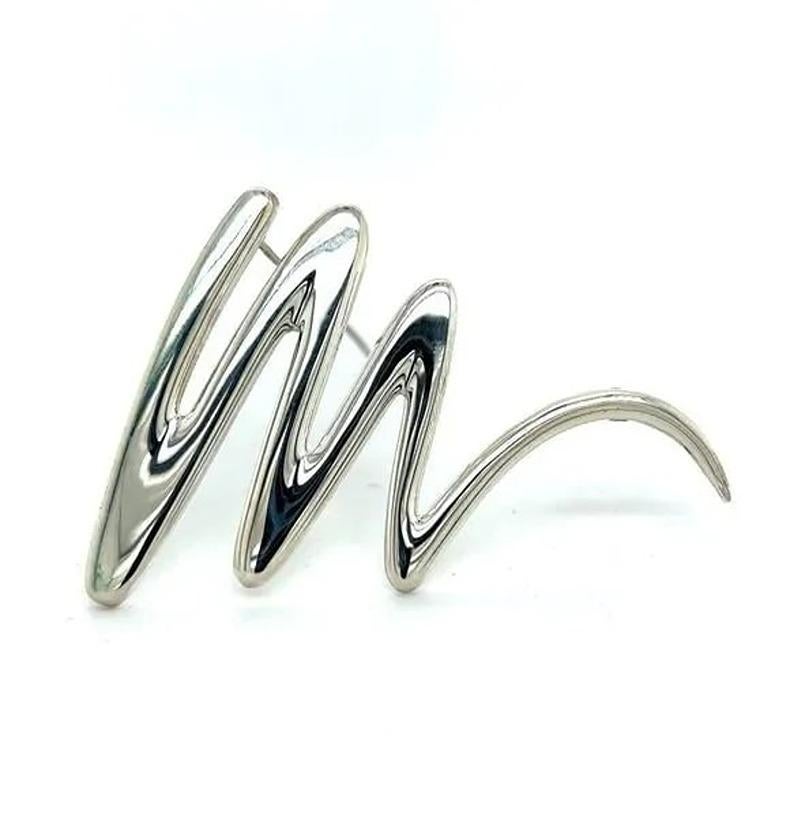 Tiffany & Co Estate Brooch Pin Sterling Silver By Paloma Picasso For Sale 1