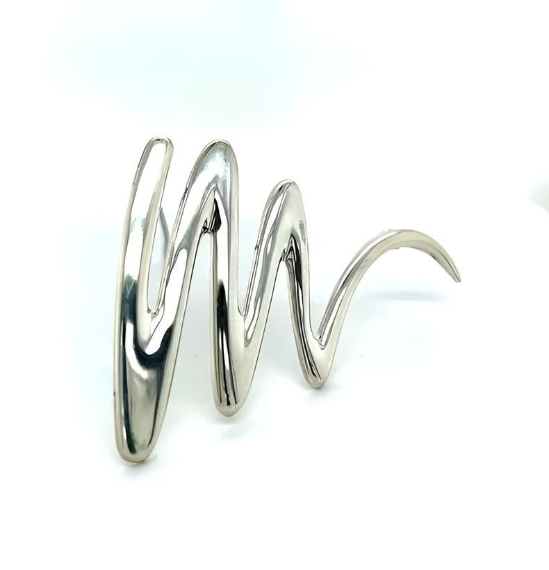 Nachlassbrosche von Tiffany & Co aus Sterlingsilber von Paloma Picasso im Angebot 3
