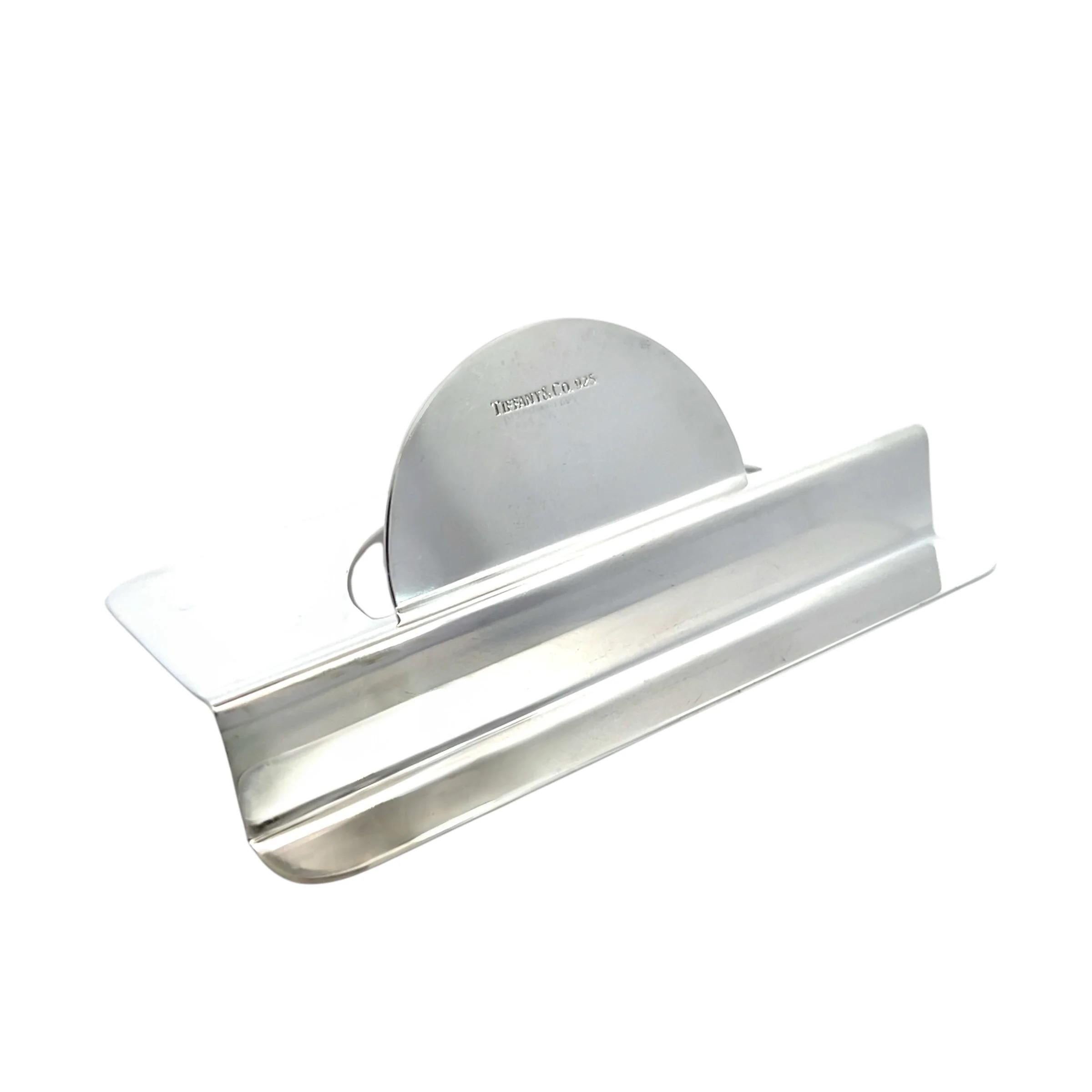 Tiffany & Co Estate Business Card Holder Sterling Silver 43.18 Grams In Good Condition For Sale In Brooklyn, NY