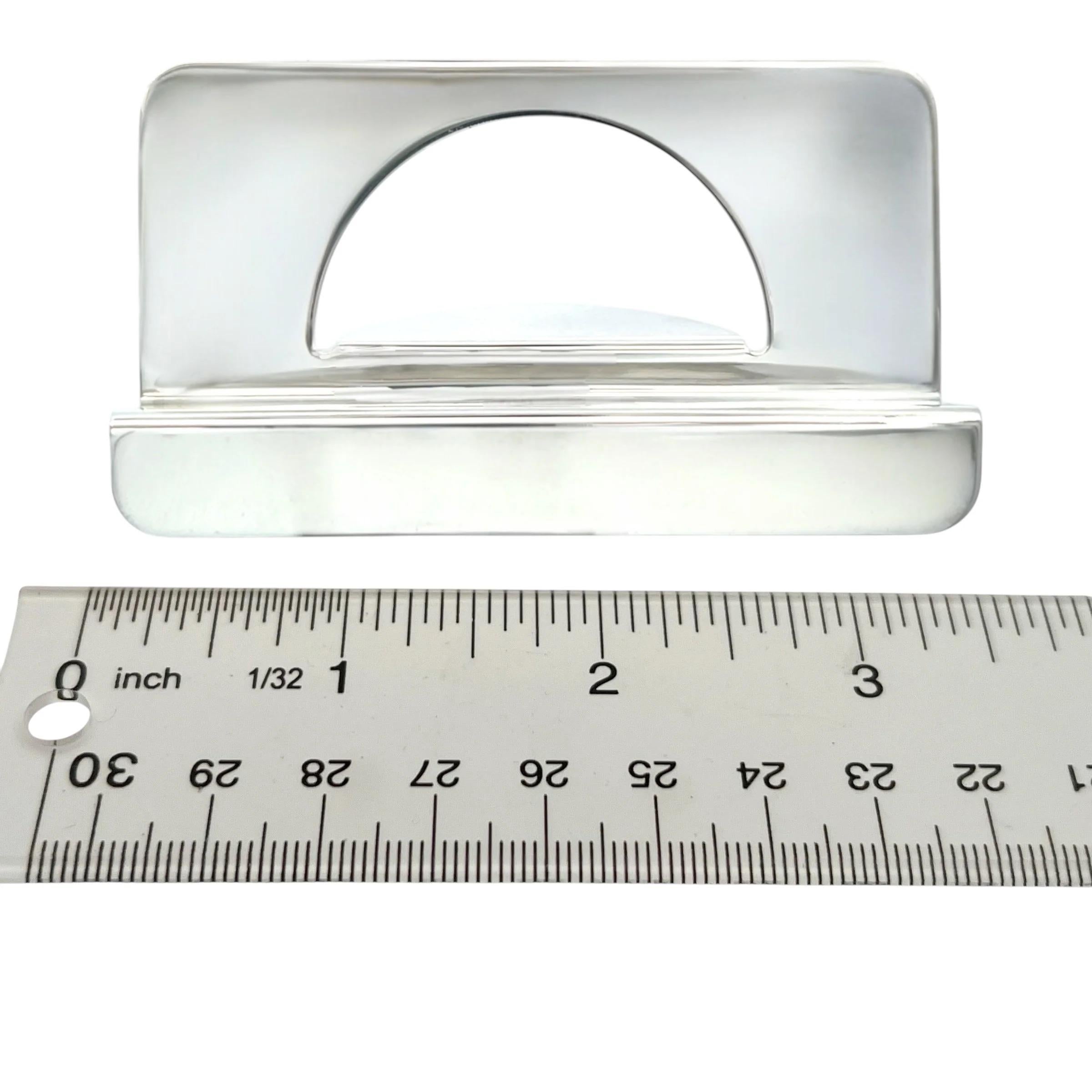 Tiffany & Co Estate Business Card Holder Sterling Silver 43.18 Grams For Sale 3