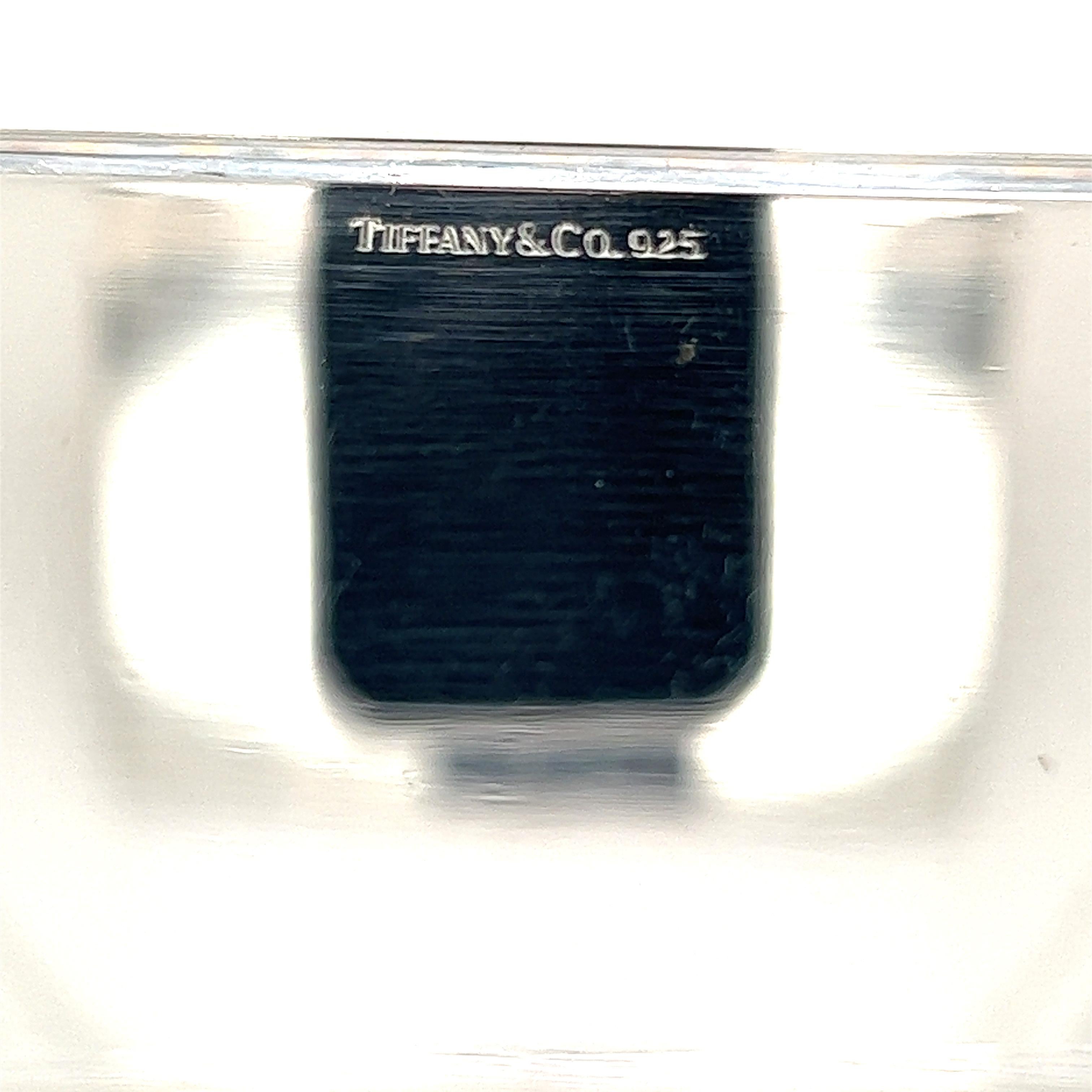 Nachlass-Bürokartenhalter aus Sterlingsilber von Tiffany & Co, 58.1 Gramm im Zustand „Gut“ im Angebot in Brooklyn, NY