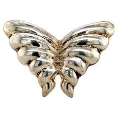 Retro Tiffany & Co Estate Butterfly Brooch Sterling Silver 10.3 Gram