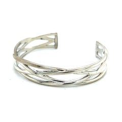 Tiffany & Co Estate Celtic Knot Cuff Italy Bracelet Silver