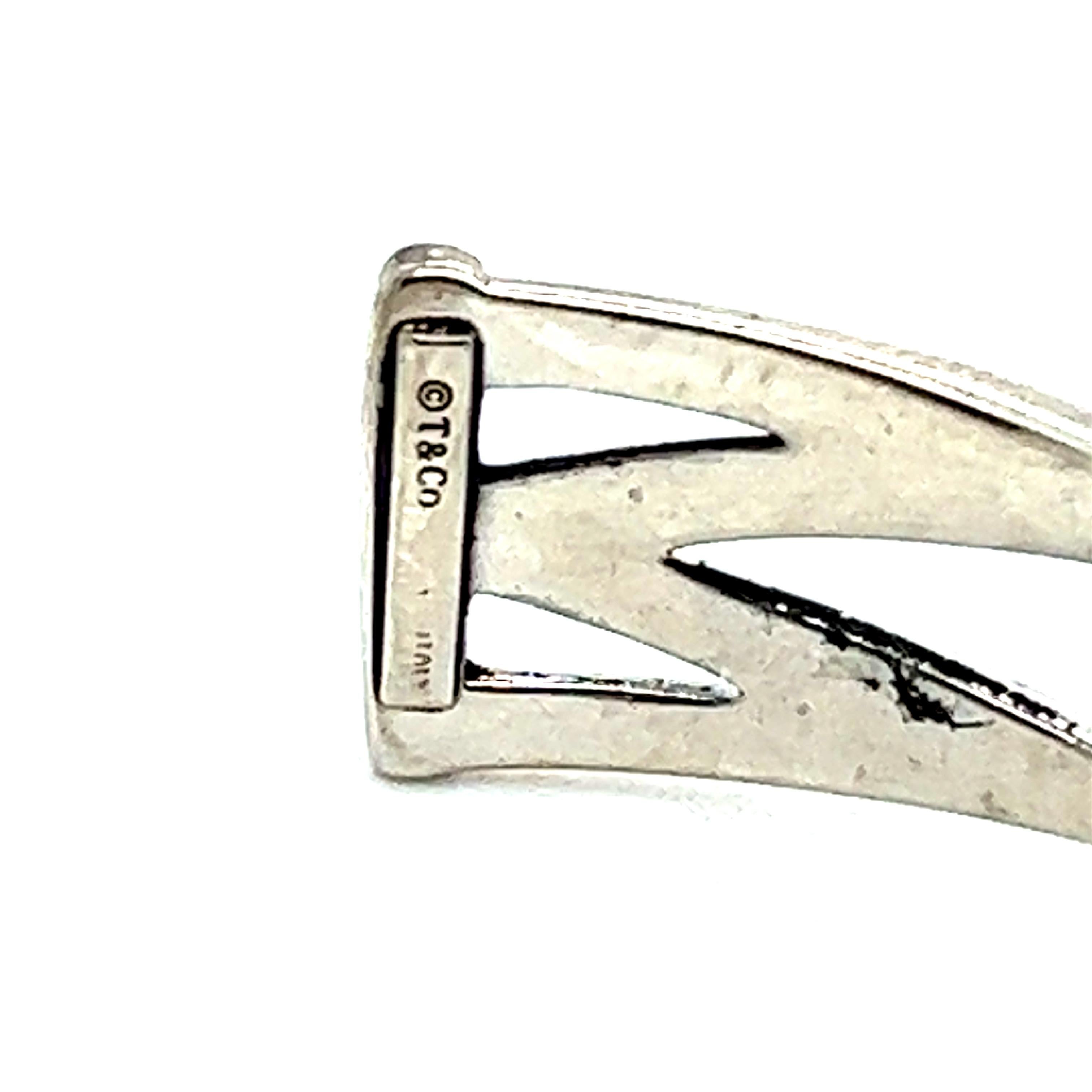 Tiffany & Co Nachlass Celtic Knot Cuff Italien Armband Silber im Zustand „Gut“ in Brooklyn, NY