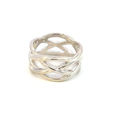 Tiffany & Co Estate Celtic Knot Ring Size 10 Sterling Silver 12 mm