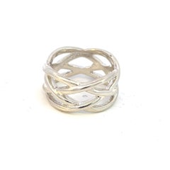 Tiffany & Co Estate Celtic Knot Ring Size 10 Sterling Silver 12 mm