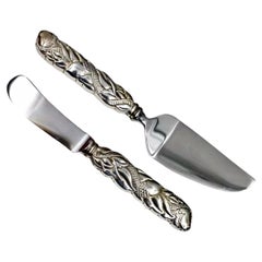 Cuchillo para queso Tiffany & Co. Estate 7,125" y untador de paté 6,5" Plata