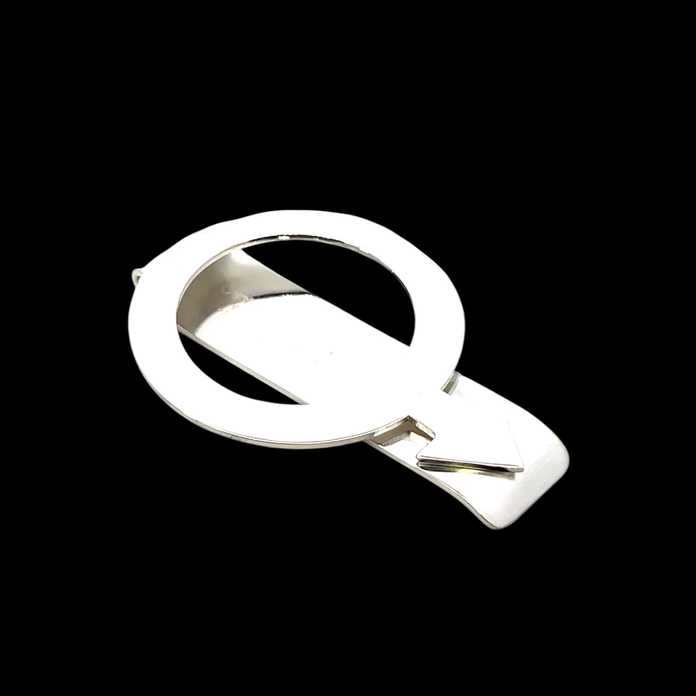 Tiffany & Co Estate Circle Arrow Money Clip Sterling Silver Pour hommes en vente