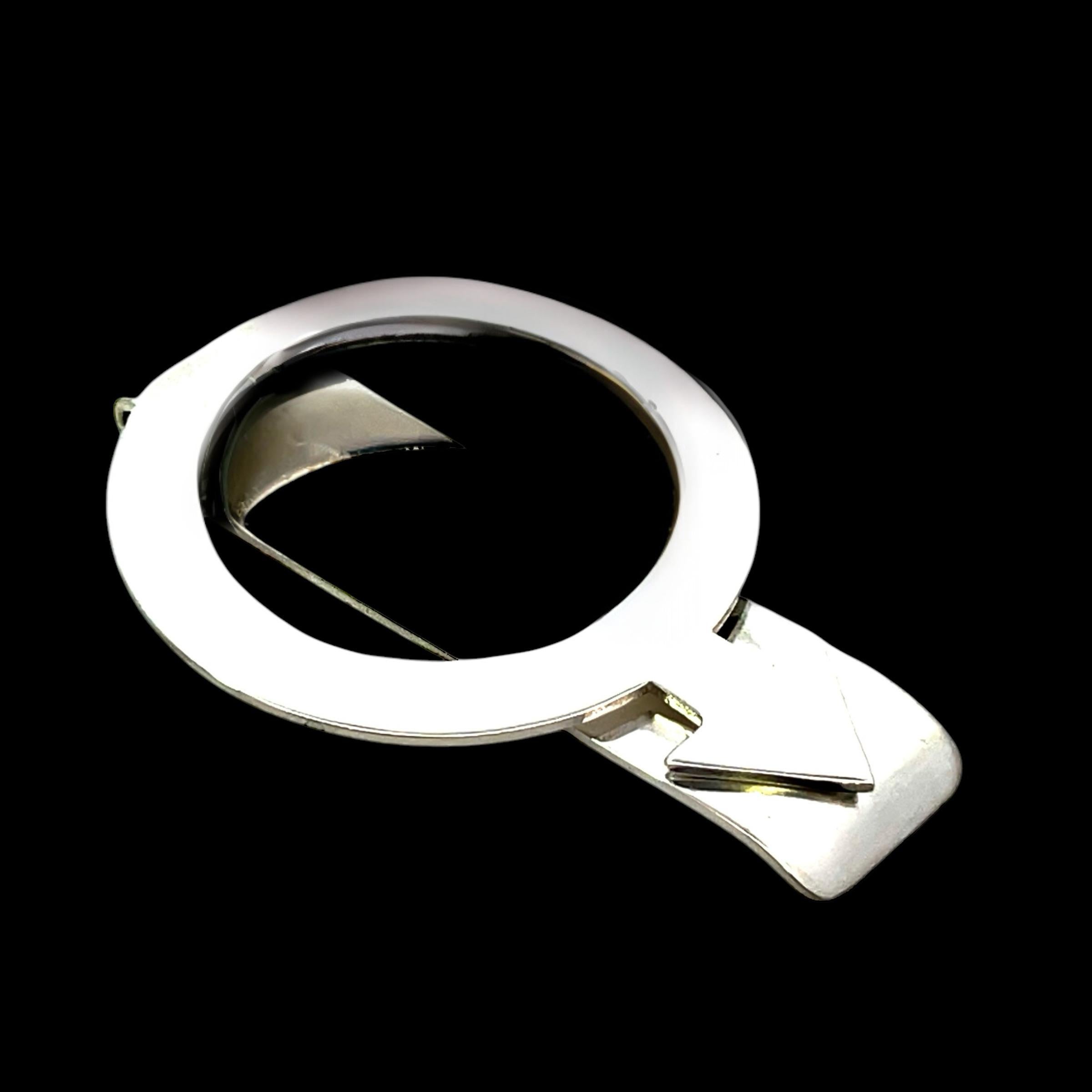 Tiffany & Co Estate Circle Arrow Money Clip Sterling Silver en vente 2