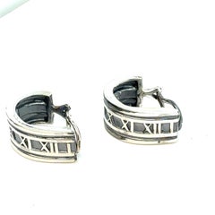 Tiffany & Co Estate Clip on Earrings Sterling Silver