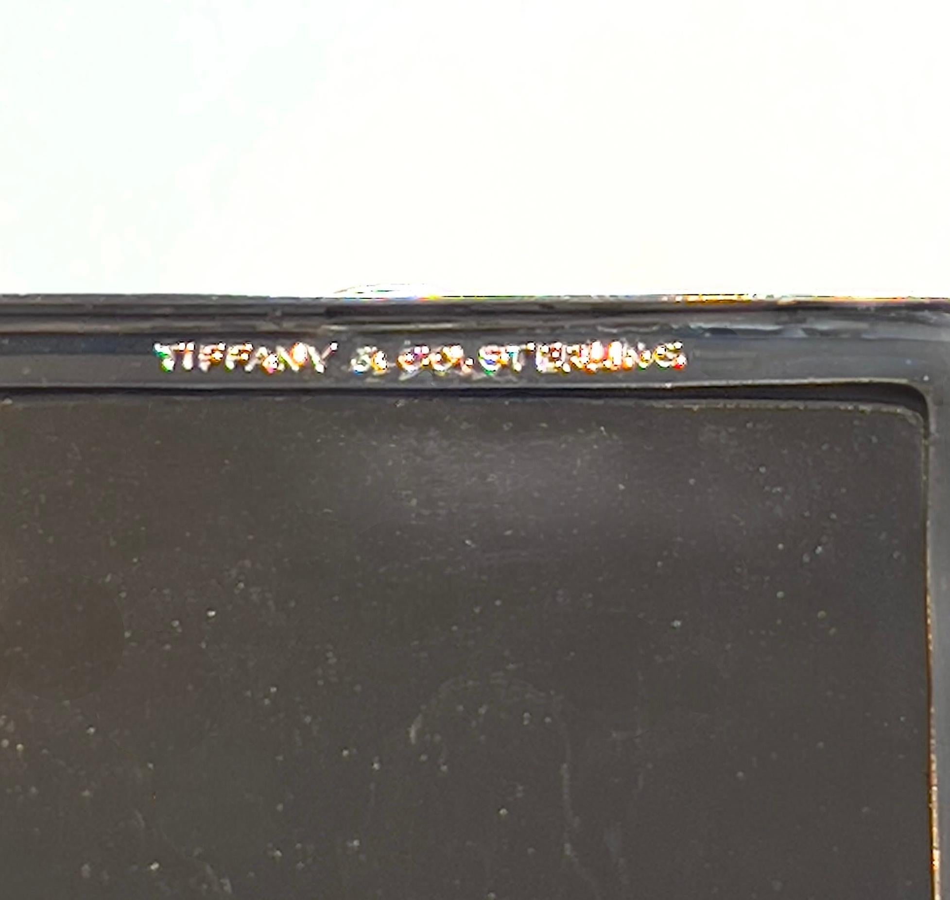 Tiffany & Co. Estate Specchio Compatto Argento Sterling 43,9 Grammi in vendita 2