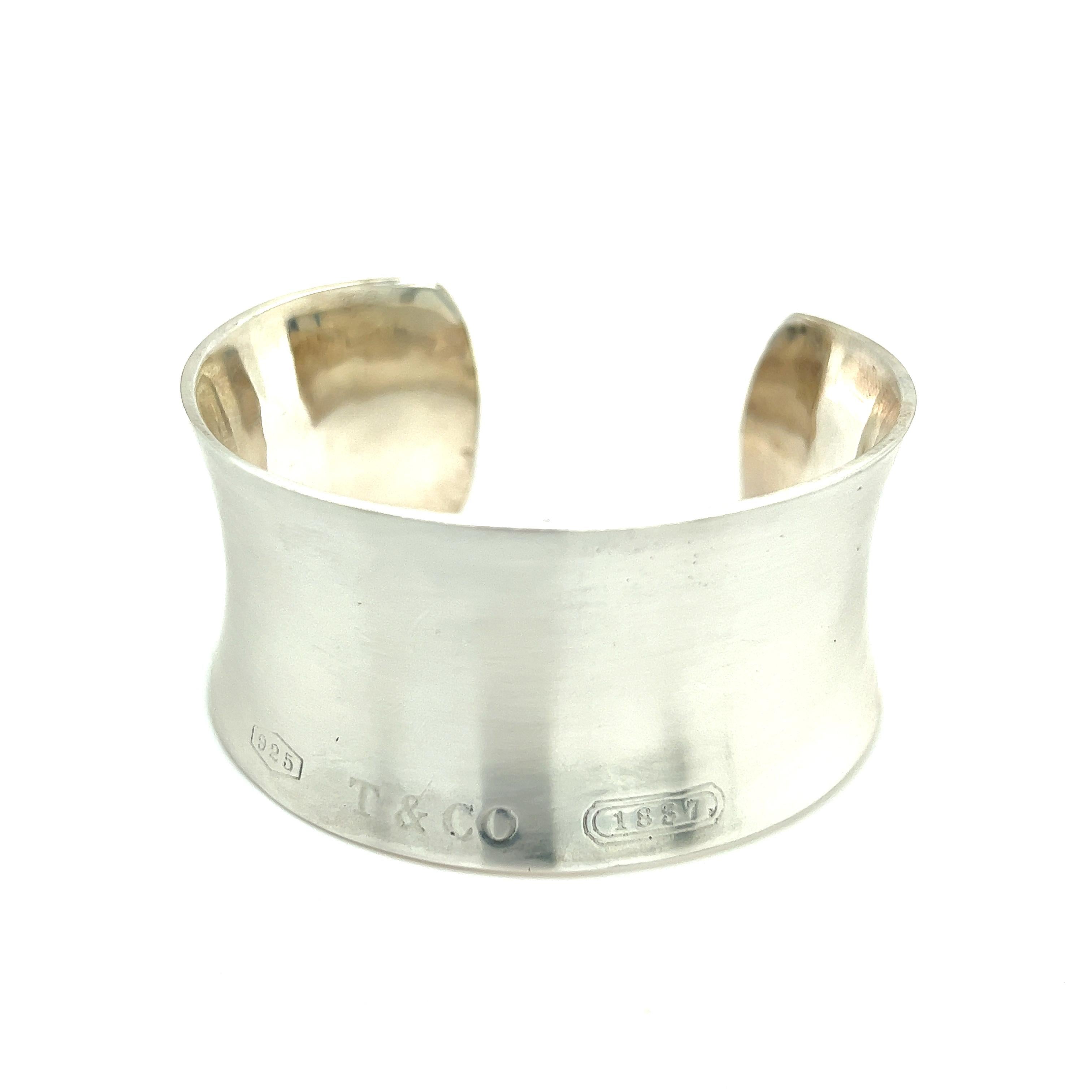 Women's Tiffany & Co Estate Cuff Bangle Bracelet Sterling Silver