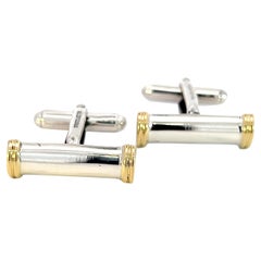 Tiffany & Co Estate Cufflinks 18k Gold Sterling Silver