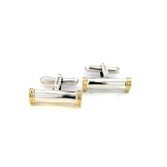 Tiffany & Co Estate Cufflinks 18k Gold Sterling Silver