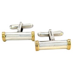 Tiffany & Co Estate Cufflinks 18k Gold Sterling Silver TIF763