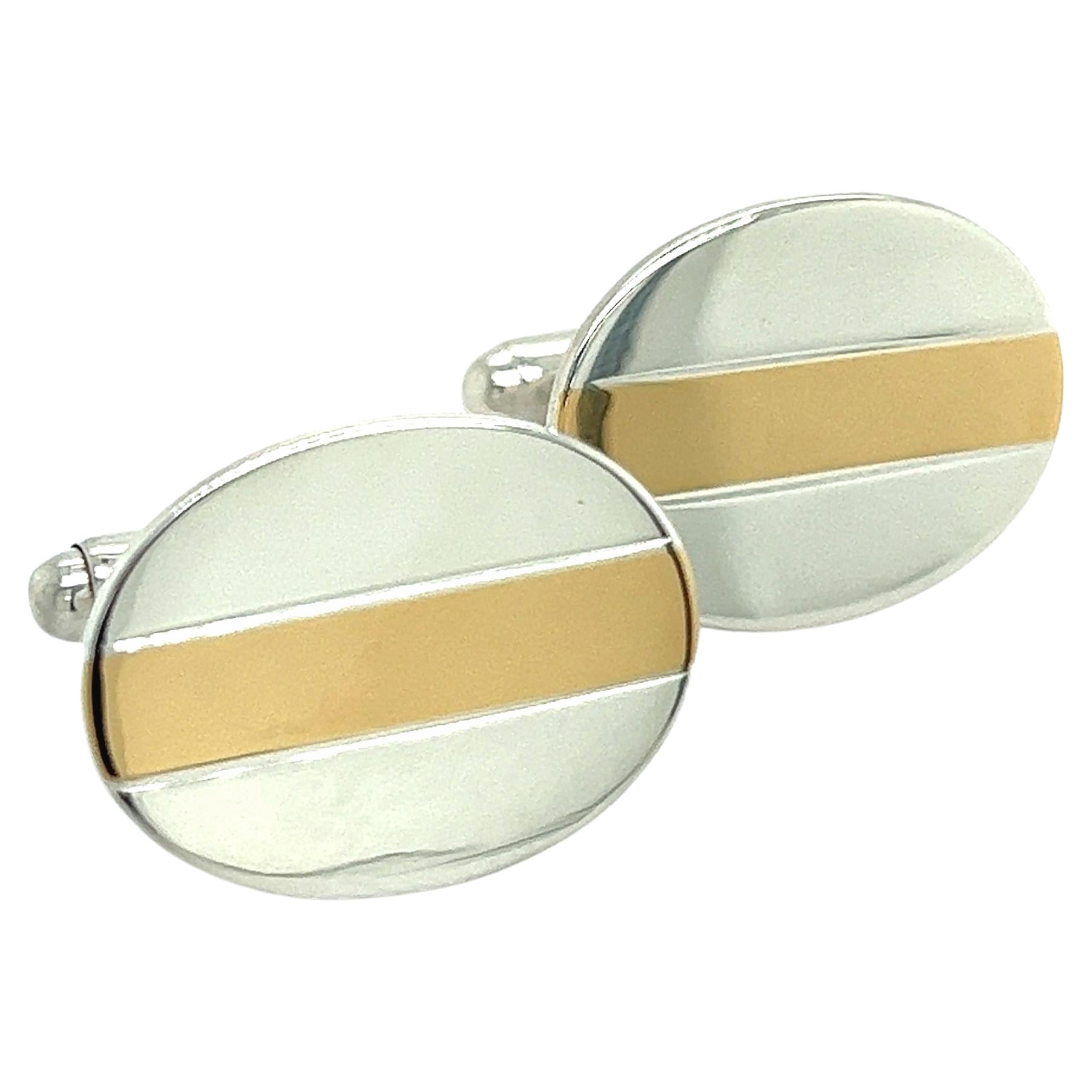 Gemelos Tiffany & Co Estate Oro de 18 quilates + Plata de ley
