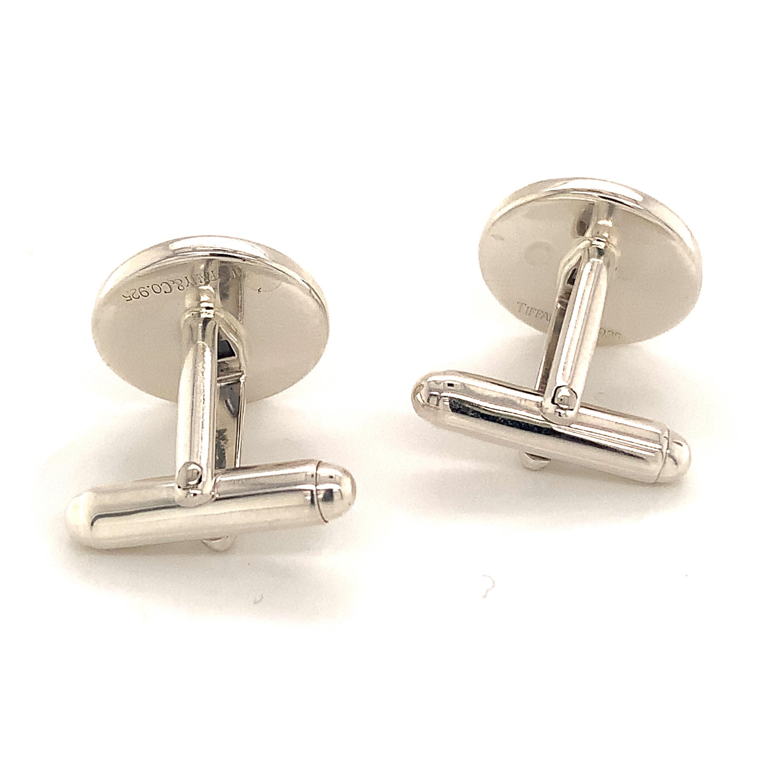 Men's Tiffany & Co. Estate Cufflinks Sterling Silver 11.2 Grams