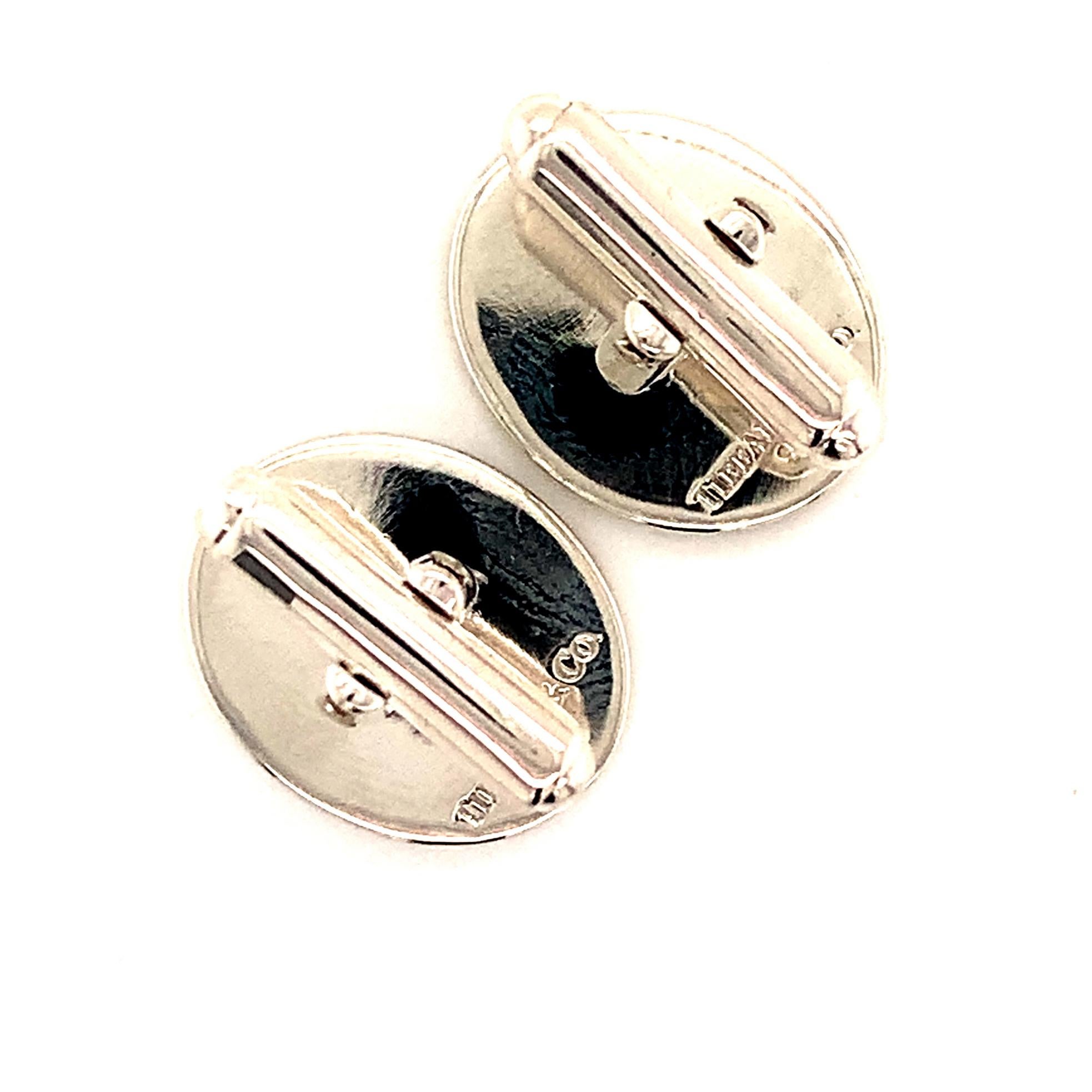 Tiffany & Co. Estate Cufflinks Sterling Silver 12.28 Grams 8