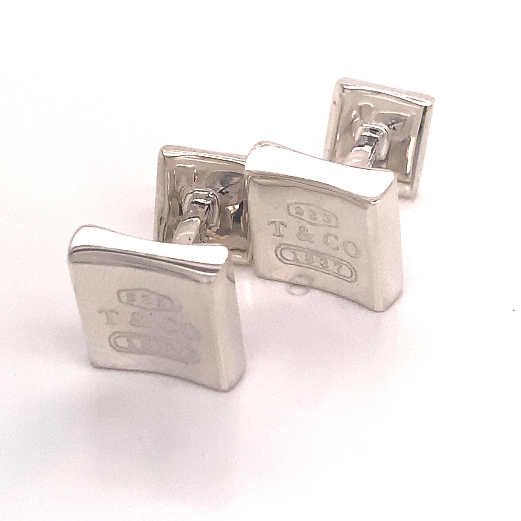 Tiffany & Co. Estate Cufflinks Sterling Silver 8