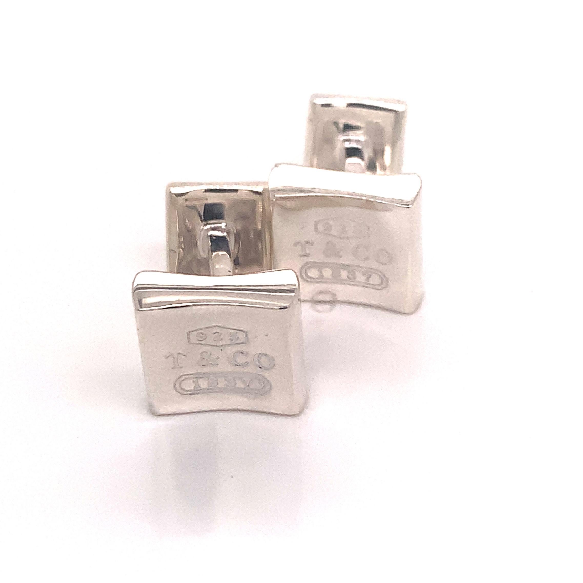 Tiffany & Co. Estate Cufflinks Sterling Silver 10