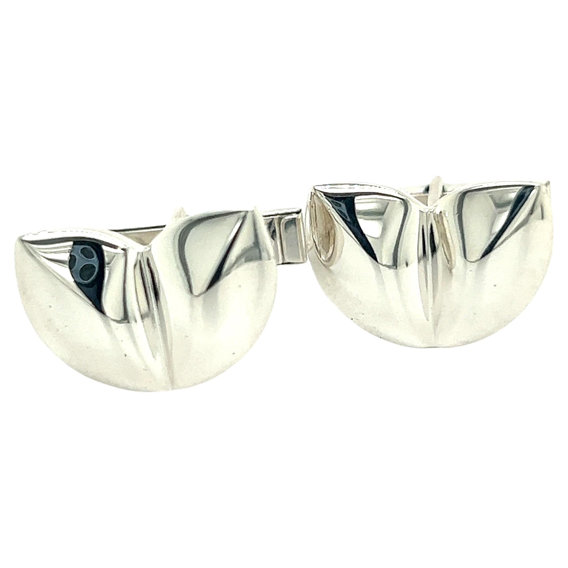 Tiffany & Co Estate Cufflinks Sterling Silver For Sale