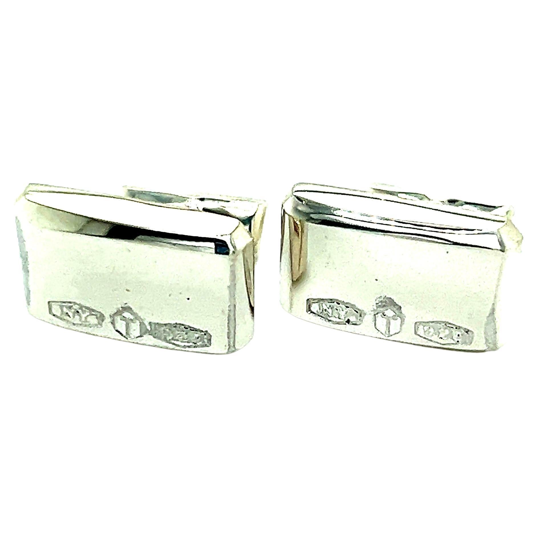 Tiffany and Co. Sterling Silver Return to Tiffany Cufflinks at 1stDibs