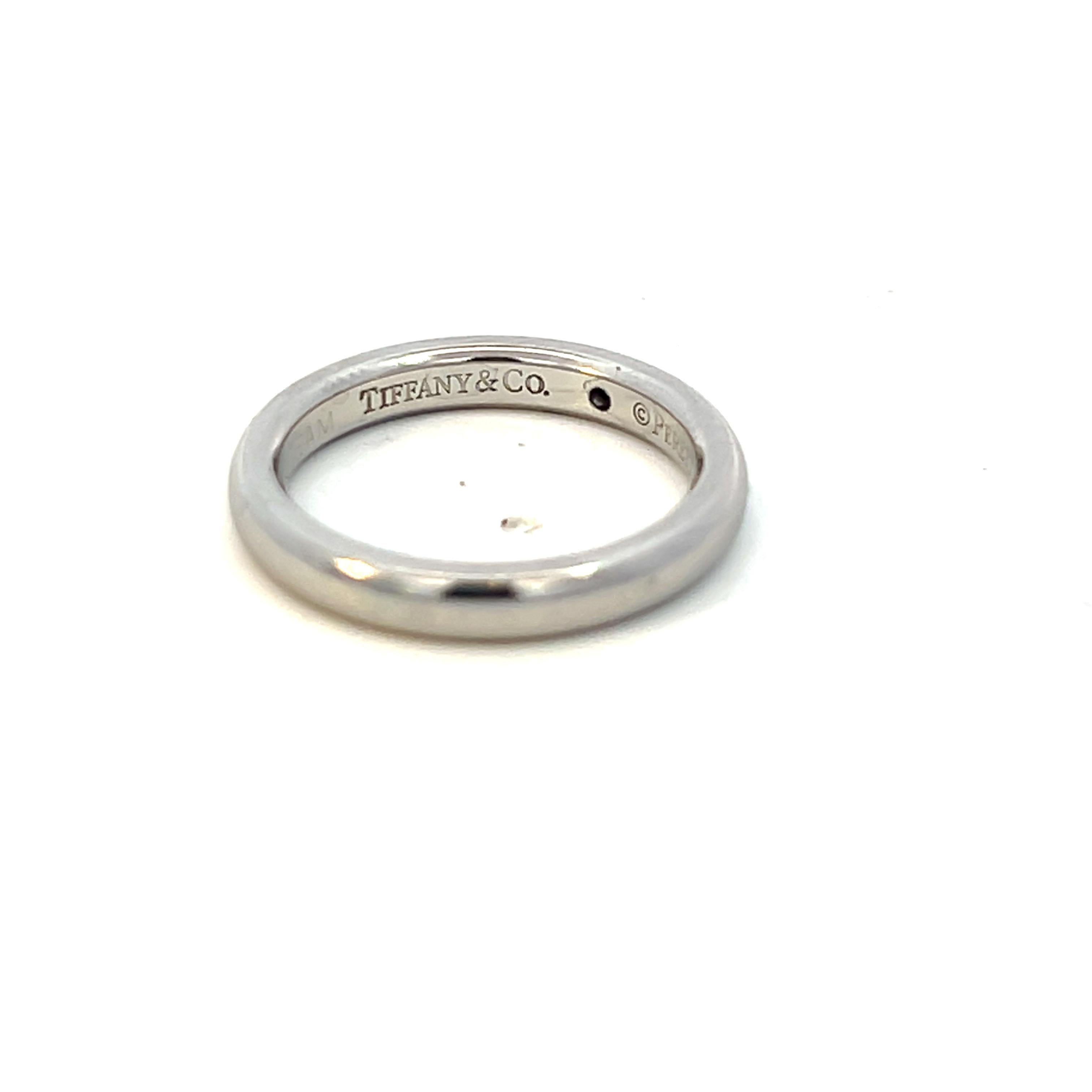 Alliance Tiffany & Co Estate Diamond platine 3 mm de large par Elsa Peretti en vente 2