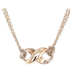 Tiffany & Co. Estate Collana Infinity a doppia catena in argento sterling