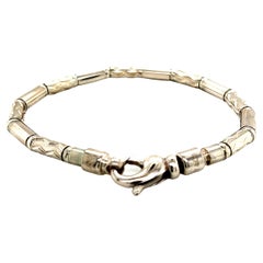 Tiffany & Co. Estate Fancy Link Bracelet Sterling Silver 22 Grams