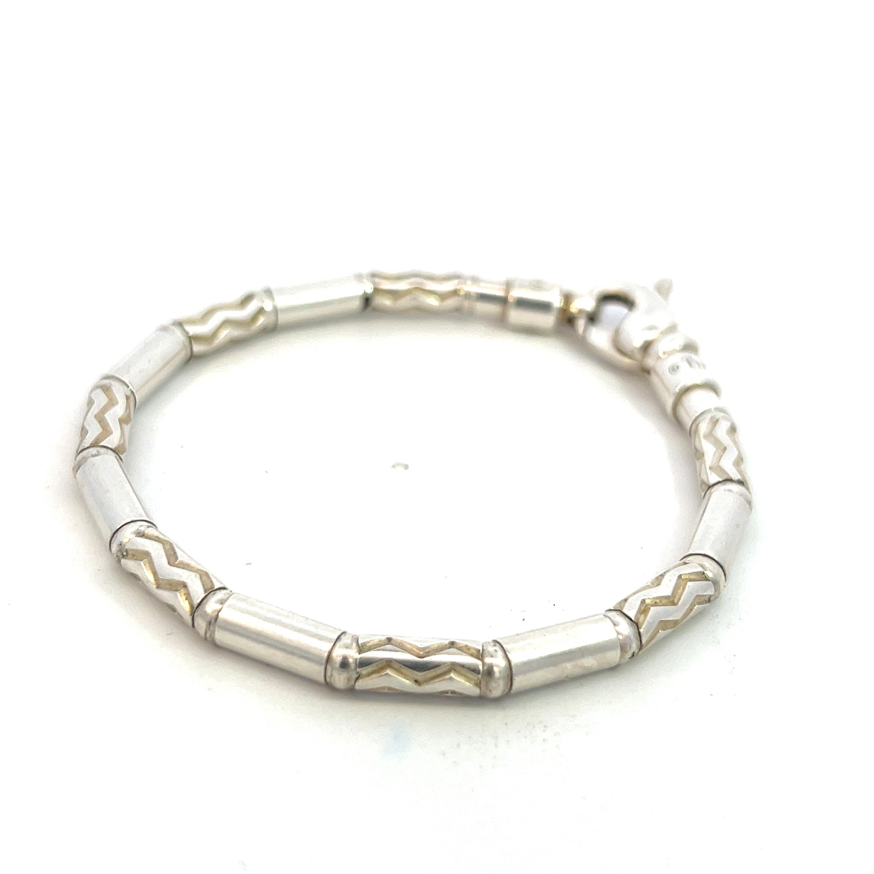 Tiffany & Co Estate Deutsch Zig Zag Armband 7,5
